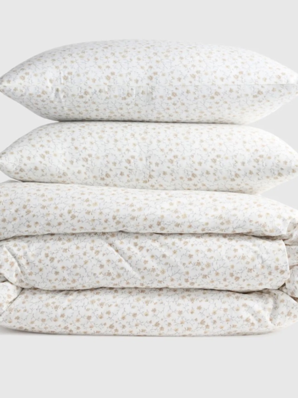 Quince Full/Queen Cotton Percale Duvet Set